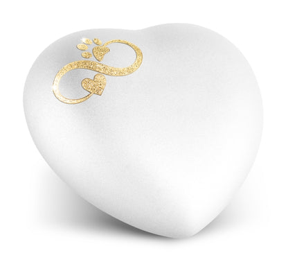 Edition Herz Farbe weiß, Sparkling Star Unendlichkeitssymbol goldfarben