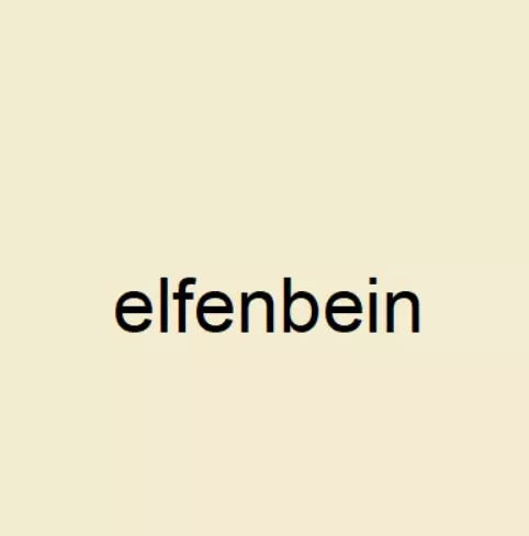 Farbe elfenbein