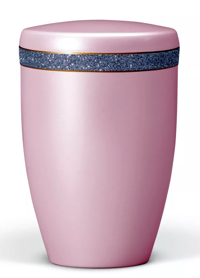 Tierurne Glitzer-Dekorband rosé