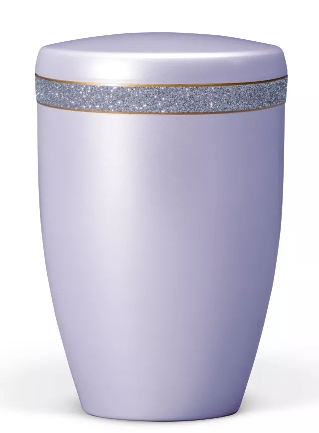 Tierurne Glitzer-Dekorband violett