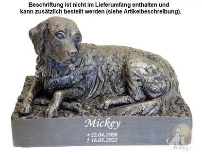 Beispiel einer Folienbeschriftung mit Namen und Lebensdaten