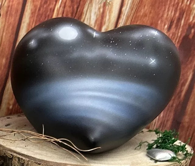 Tierurne Herz Airbrush Mond und Sterne 0,55 Liter
