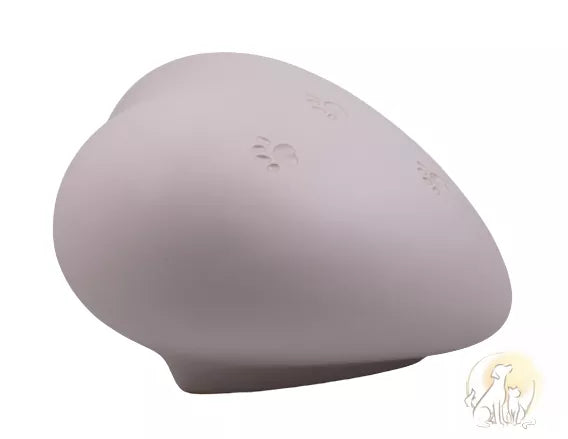 Herz weiß 0,7 Liter Seitenansicht
