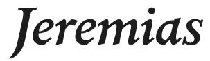 Schriftart Jeremias