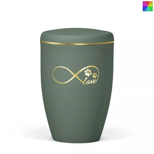 Tierurne Love Unendlich olivegrün 2,0 Liter