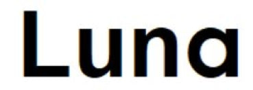 Schriftart Luna