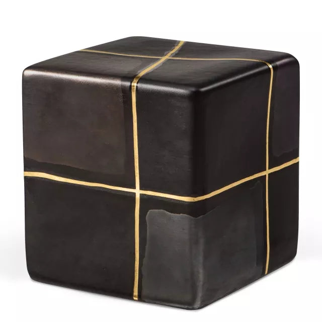 Design-Würfelurne schwarz