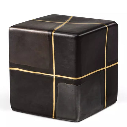 Design-Würfelurne schwarz