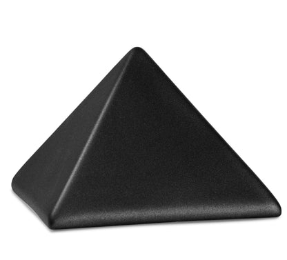 Tierurne in Pyramidenform schwarz