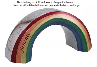Beispiel einer Folienbeschriftung mit Schriftart Blacky in Sonderfarbe dunkelrot, auf Anfrage, Größe 1,3 Liter