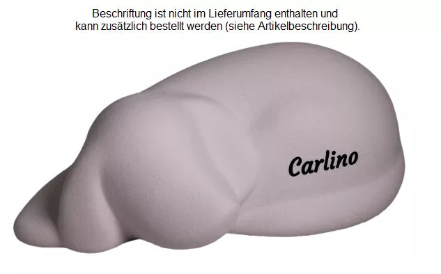 Beispiel einer Folienbeschriftung in schwarz