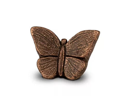 Tierurne in Schmetterlingsform bronzefarben 0,15 Liter