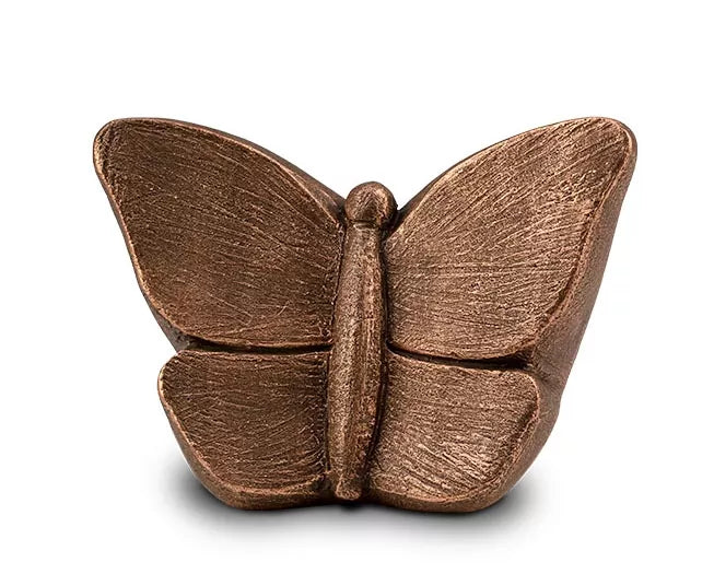 Tierurne in Schmetterlingsform bronzefarben 0,80 Liter