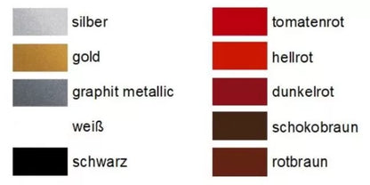 Schriftfarben zur Auswahl für die Folienbeschriftung mit Namen