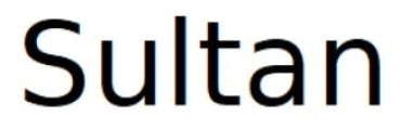 Schriftart Sultan