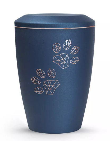 Tierurne Edition Karat navy Motiv Pfoten