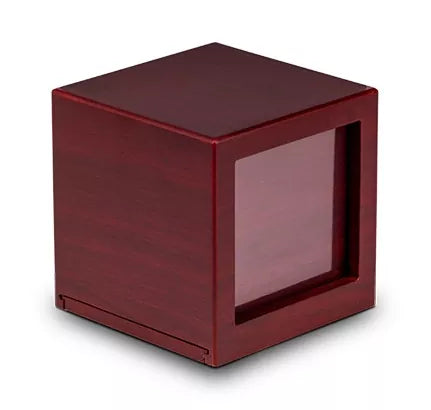 Tierurne Fotowürfel weinrot