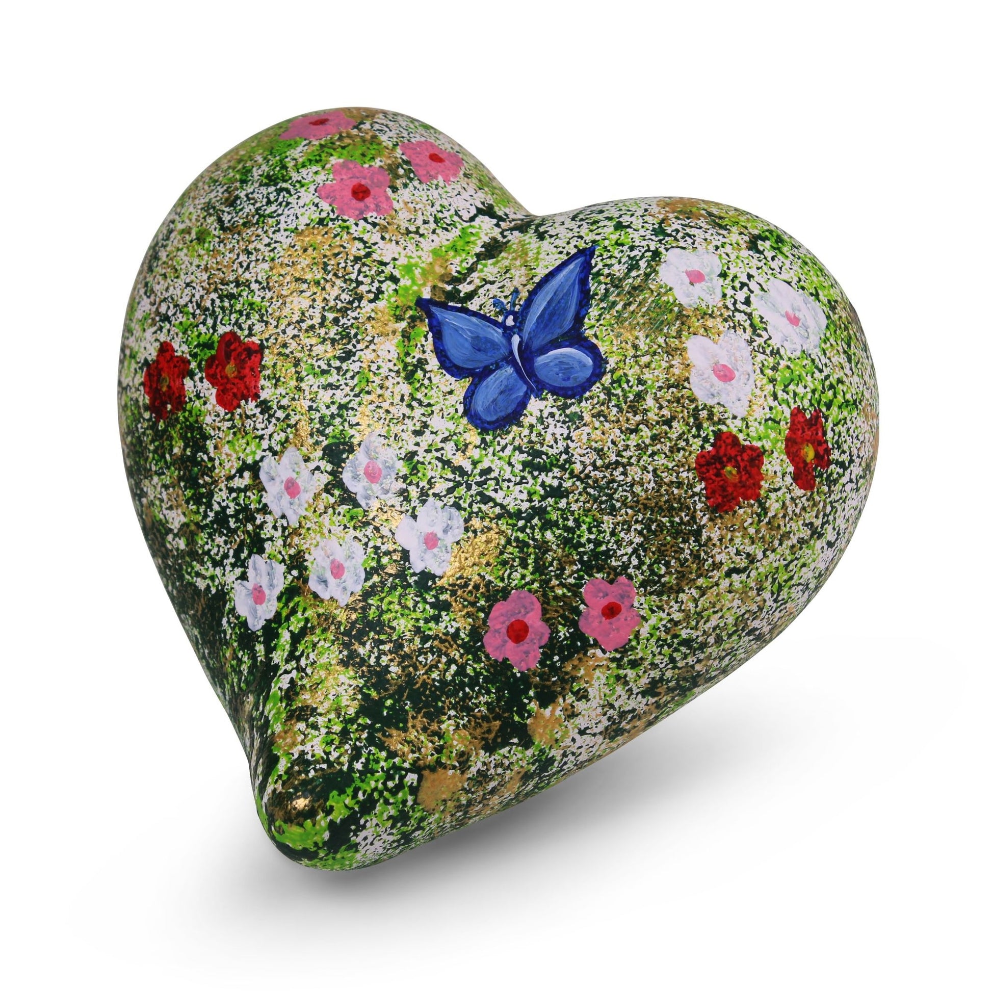 Tierurne Herz Motiv Blumenwiese