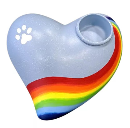 Tierurne Herz Regenbogen 1,6 Liter Gedenklicht rechts