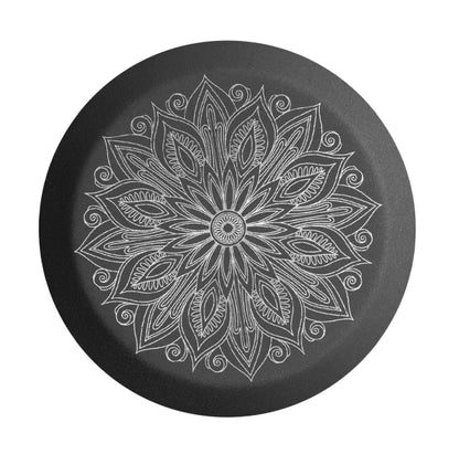 Deckel schwarz Mandala Blume