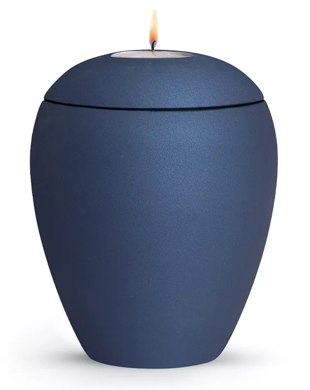 Tierurne Verona navy mit Gedenklicht