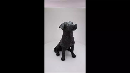 Produktvideo Kunstharzurne Jack Russel-Skulptur