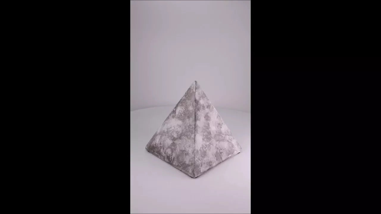 Produktvideo Keramikpyramide marmoriert weiß 1,0 Liter