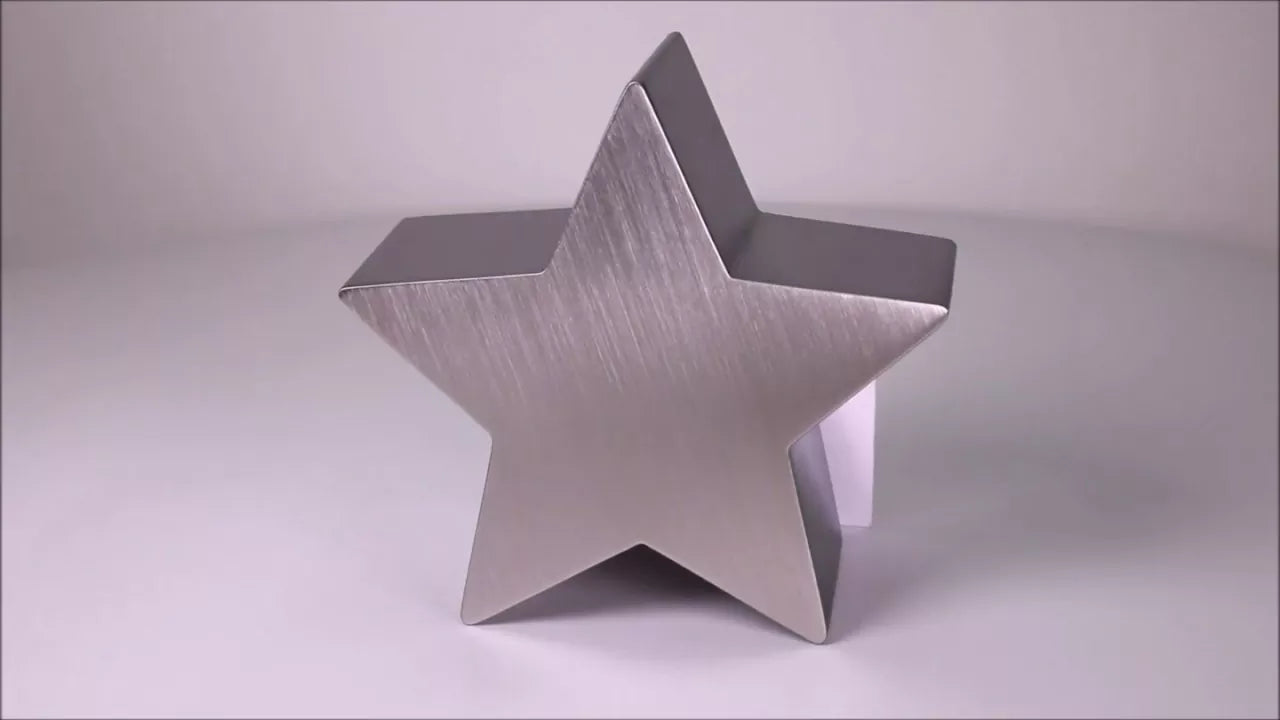 Produktvideo Tierurne Stern aus Edelstahl 0,2 Liter