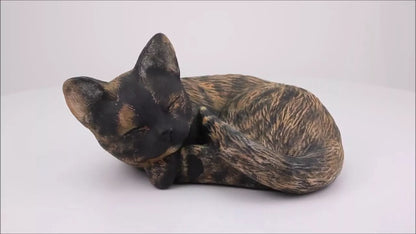 Produktvideo Tierurne liegende Katze nach Fotovorlage
