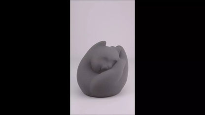 Produktvideo Tierurne Katze in Hand grau