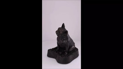 Produktvideo Kunstharzurne französische Bulldogge-Skulptur