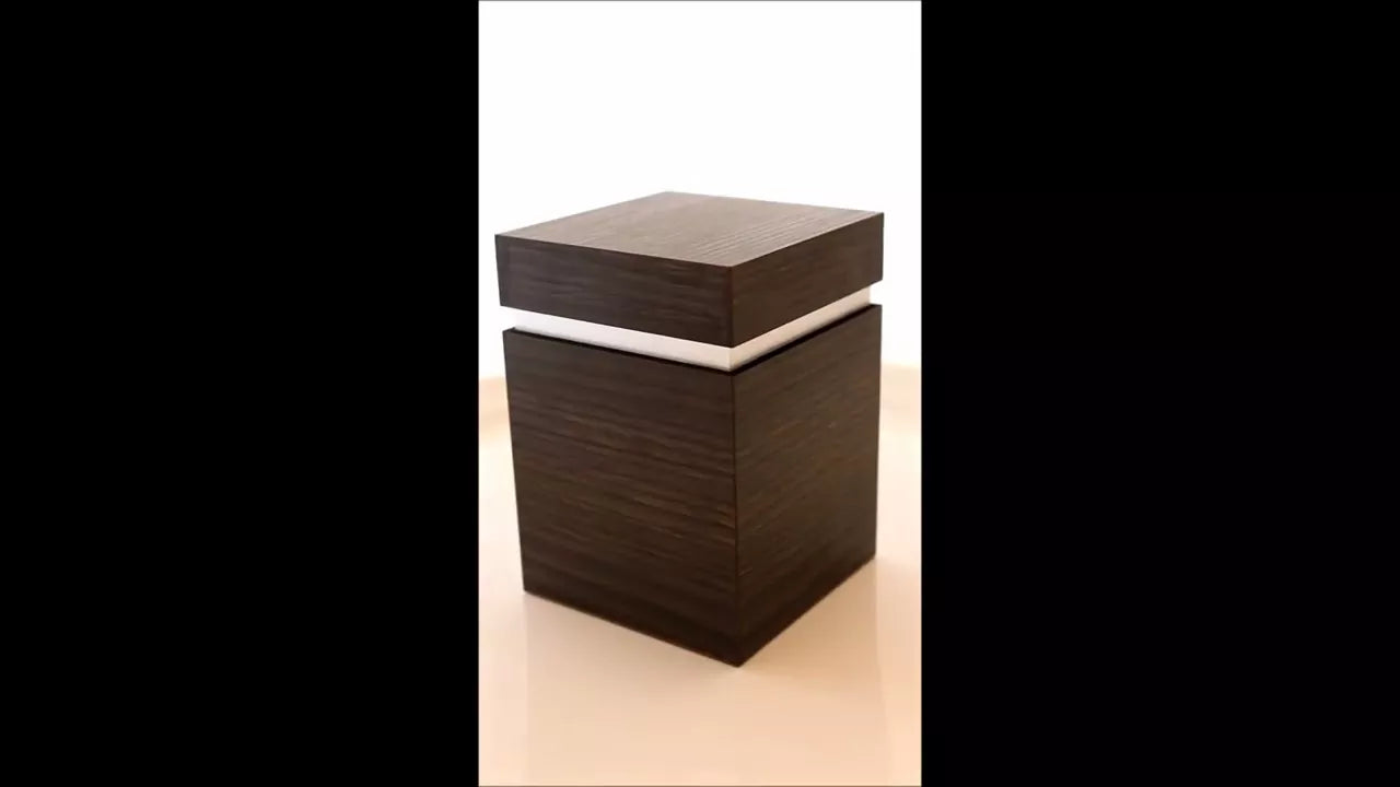 Produktvideo Holzurne QUBUS Dekor Wenge Bonobo