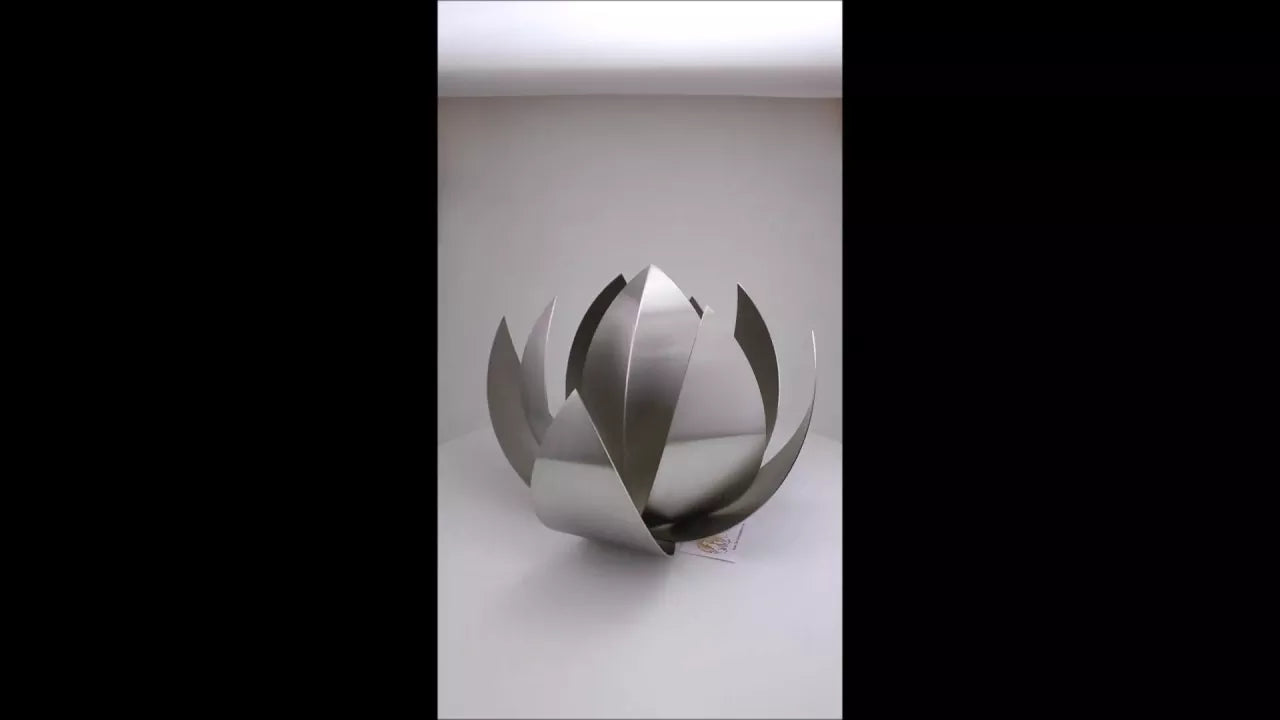 Produktvideo Designer-Tierurne Edelstahl Lotus, 1,9 Liter