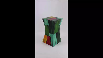 Produktvideo Design Glasfaserurne Diabolo bunt