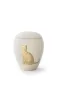 Mobile Preview: Keramikurne für Katzen, Siena, creme