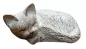 Mobile Preview: Tierurne Katze liegend cremefarben