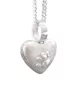 Preview: Ascheschmuck-Herzkette „Emmi“ mit Pfötchen-Motiv aus 925er Sterling-Silber Preview: Ascheschmuck-Herzkette „Emmi“ mit Pfötchen-Motiv aus 925er Sterling-Silber
