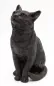 Preview: Kunstharzurne sitzende Katze Ansicht seitlich