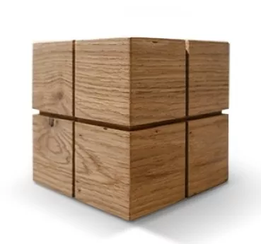 Holzurne Würfel Kreuznut, versch. Holzarten und Größen