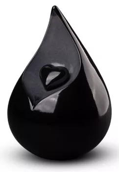 Tierurne Tropfen mit Herz, versch. Farben und Größen