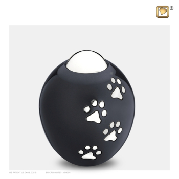 Preview: Tierurne Adore mit Tatzenabdrücken, 0,9 Liter