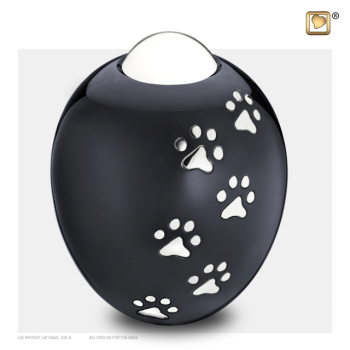 Preview: Tierurne Adore mit Tatzenabdrücken, versch. Größen