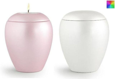 Preview: Tierurne Crystal aus Keramik, mit/ohne Gedenklicht, versch. Farben und Größen