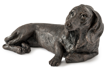 Preview: Kunstharzurne Dackel-Skulptur, 1,5 Liter, versch. Ausführungen
