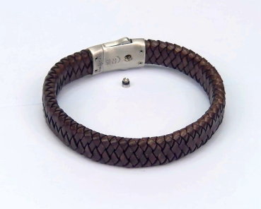 Preview: Embrace-Armband dunkelbraun, Öffnung Aschekammer