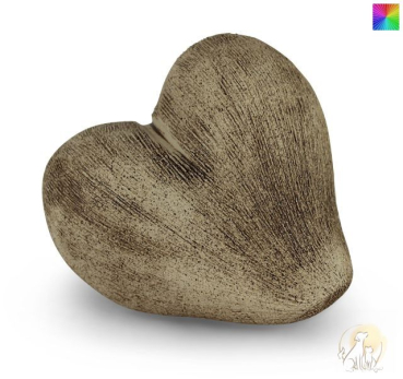 Preview: Tierurne Herz, Handarbeit, versch. Farben und Größen