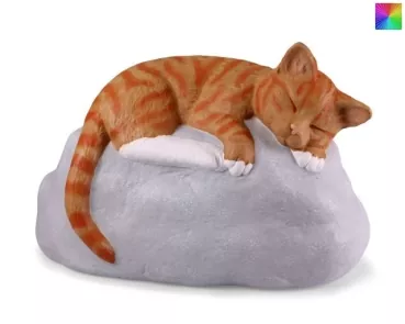 Tierurne Katze auf Stein, 0,9 Liter, versch. Ausführungen