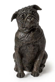 Preview: Kunstharz-Tierurne Mops