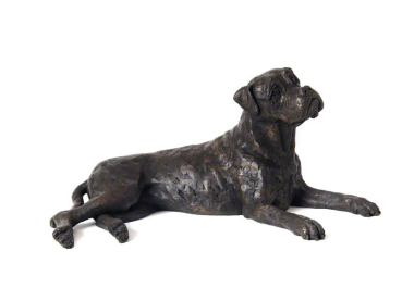 Preview: Kunstharzurne Boxer-Skulptur, 2 Liter