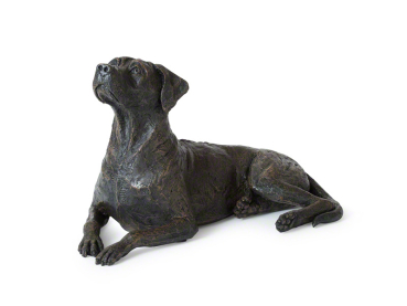 Preview: Kunstharzurne Rhodesian Ridgeback-Skulptur, 2,15 Liter
